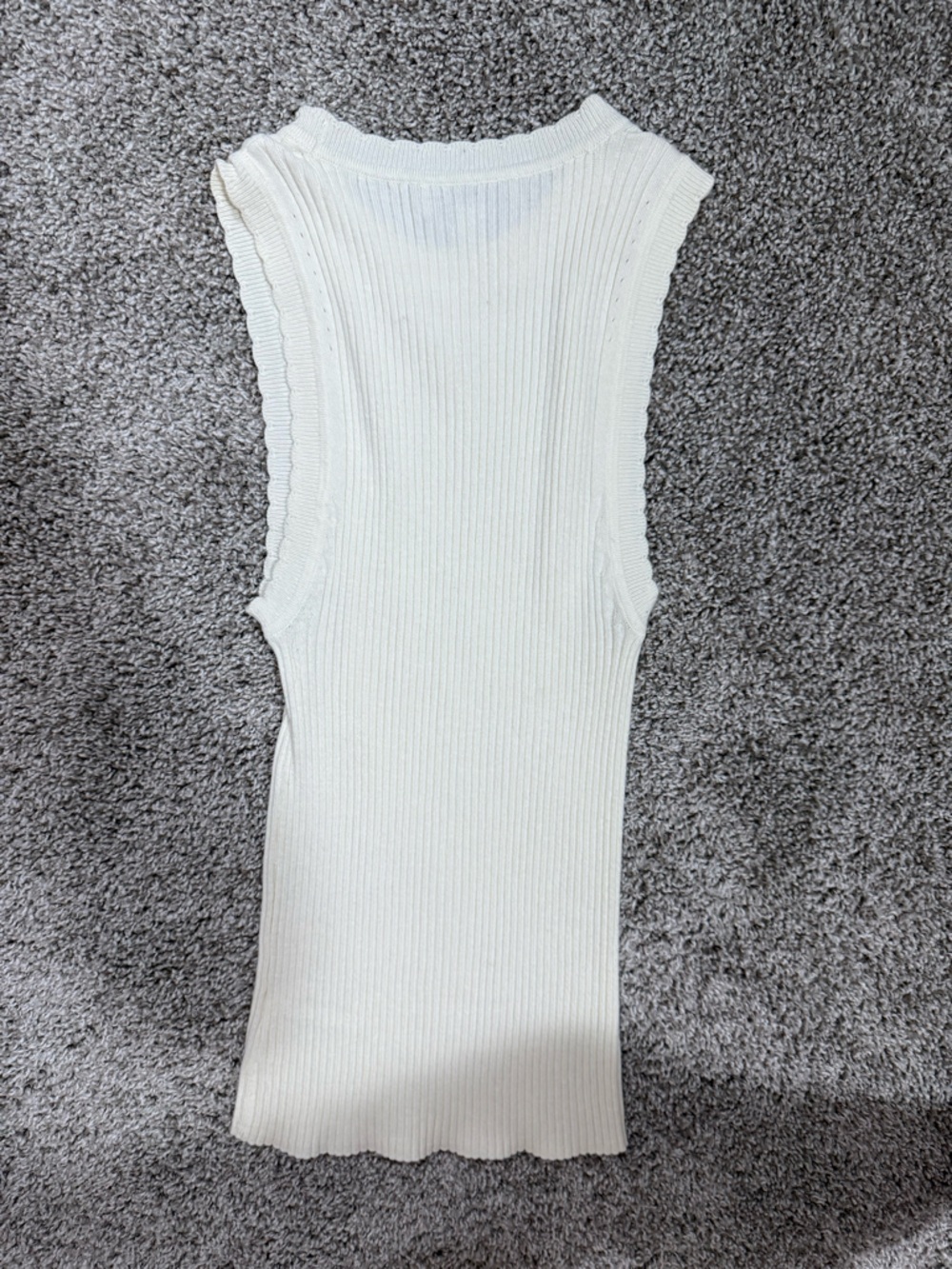 Free Assembly Ribbed Cream Tank Top - Picture 3 of 3